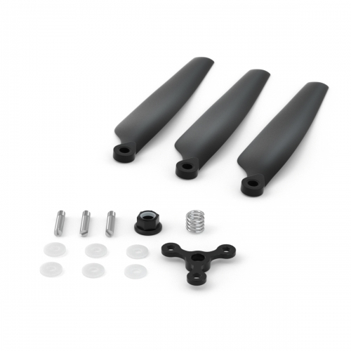 Three-blade folding propeller