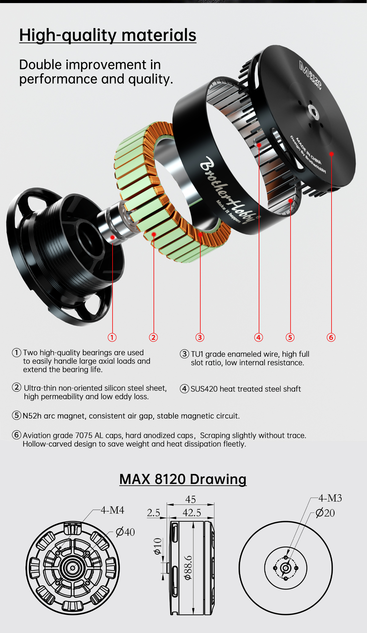 BrotherHobby MAX 8120-100KV Motor