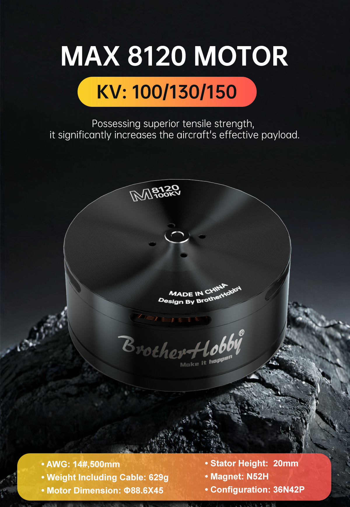BrotherHobby MAX 8120-100KV Motor