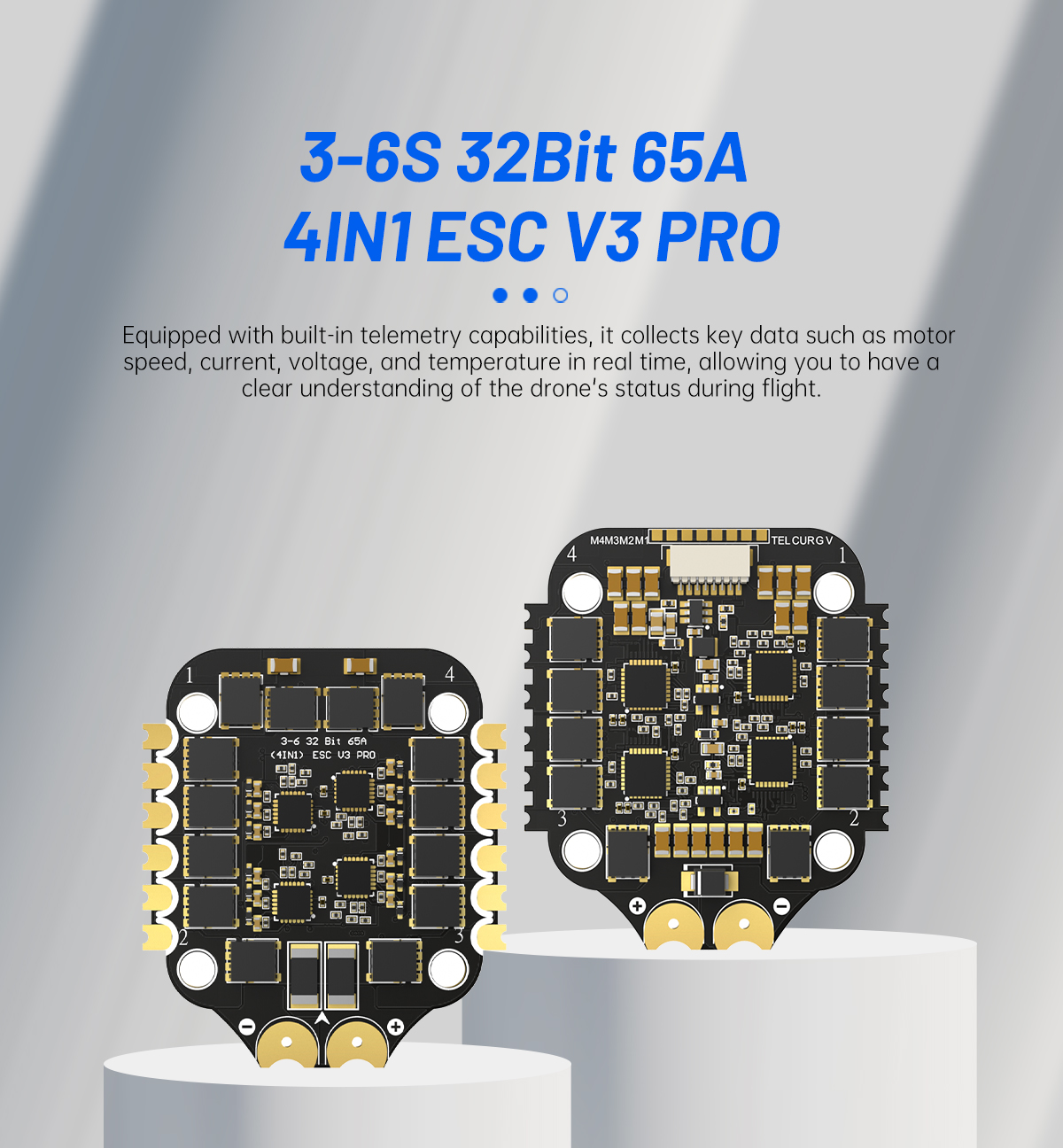 BrotherHobby Returner 3-6S 32Bit AM32 65A(4IN1) ESC V3 PRO