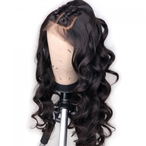 Loose Wave Lace Front Wig Pre Plucked Hairline Can Be Permed With Baby Hair Bleached Knots