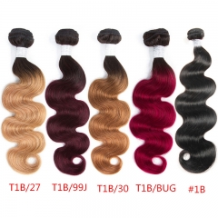4 Bundles Ombre Hair 100% Human Hair 2019 Hair Color Trends Rose Gold Ombre On Dark Hair