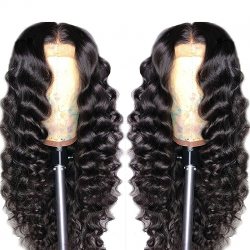New Arrival Natural Wave  Lace Front Wig No Shedding No Tangle Remy Human Hair Wigs With Baby Hair