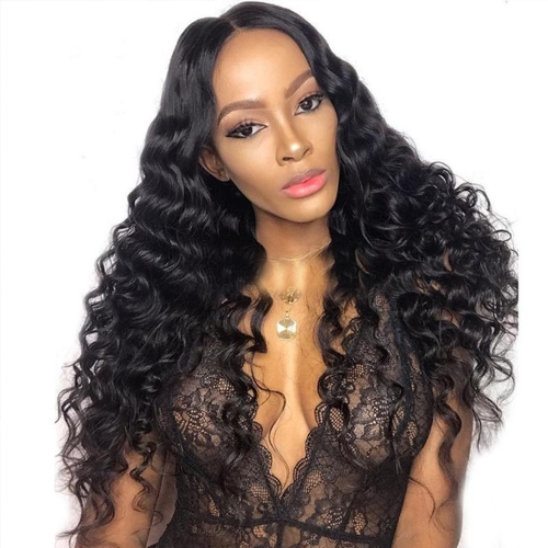 13x6 Lace Front Wig Natural Wave Wavy Suitable Dying Colors Glueless No Chemical Processing Pre Plucked Hairline