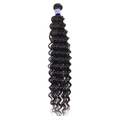 1 Bundle Deep Wave Hair Weaves Virgin Hair Hair Products Top Grade Real Virgin