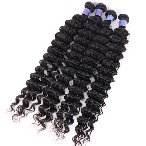 4 Bundles Deep Wave  Best Selling For Black Women Natural Curly Wholesale Hair Extension