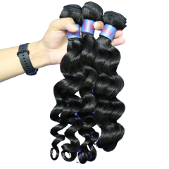 2 Bundles Natural Wave/Wavy Hair Wholesale Human Hair Bundle 100% Unprocessed Virgin