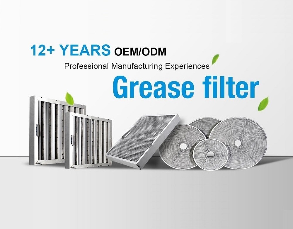 The difference between baffle grease filter and mesh grease filter