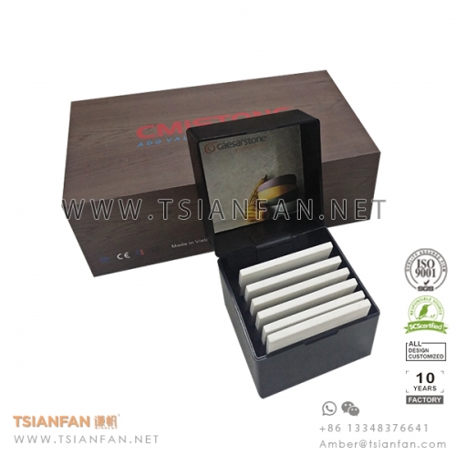 Plastic Quartz Stone Tile Sample Box