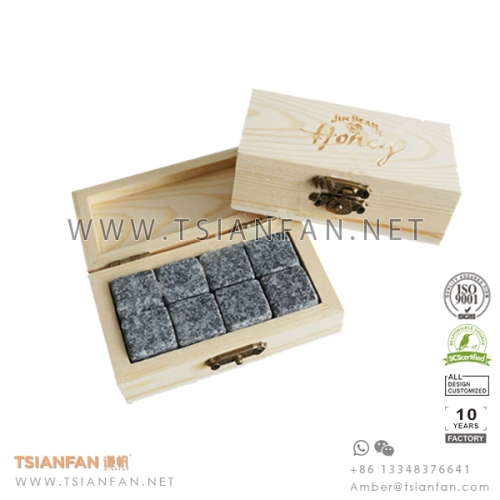 Real Wood Natural Stone Tile Sample Display Box