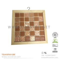 Real Wood Mosaic Tile Hanging Panel