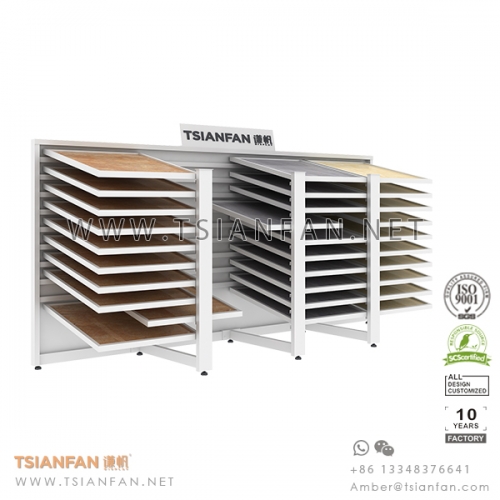 Showroom Horizontal Sliding Stone Tile Display Rack