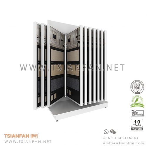 Wing Tile Sample Showroom Display Rack