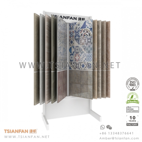 Ceramic Tile Display Stand for Showroom , Custom Tile Display Rack