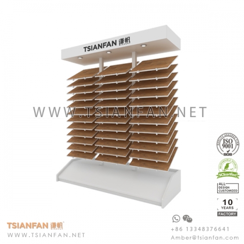 Waterfall Wooden Floor Tile Sample Display Rack