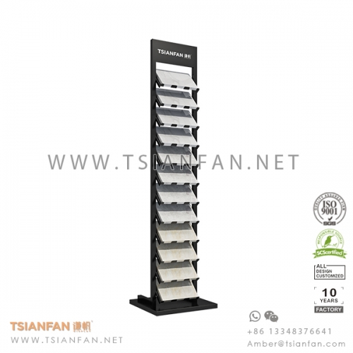 Metal Sheet Granite and Quartz Stone Sample Display Tower Rack