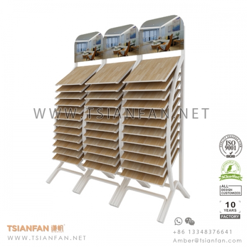 Waterfall Wood Flooring Tile Display Rack