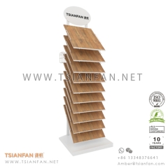 Wooden Flooring Tile Display Tower