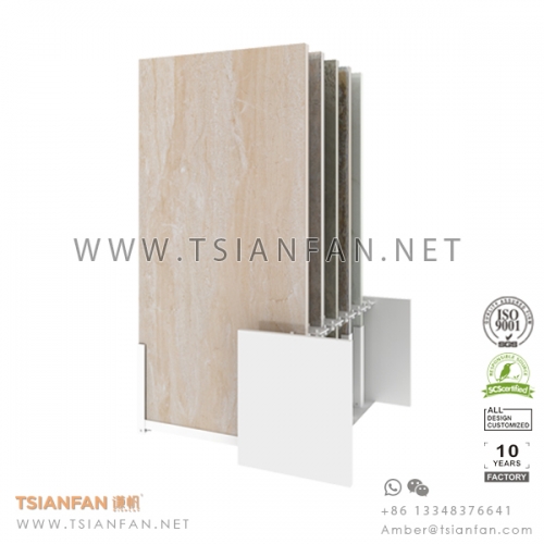 Sliding Porcelain Tile Showroom Display Rack