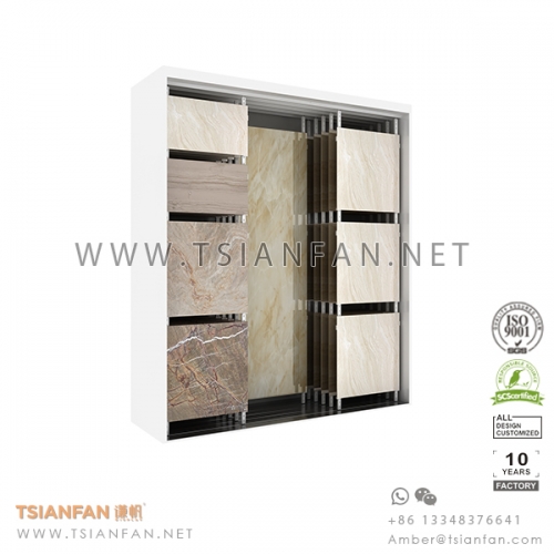 Sliding Ceramic and Stone Tile Showroom Display Rack