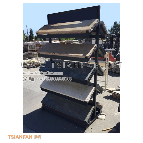 Outdoor Paving Stone Display Rack for Natural Stone