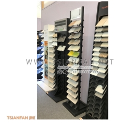 Metal Sheet Granite and Quartz Stone Sample Display Tower Rack