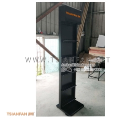 Metal Quartz surface tower display stand for Showroom