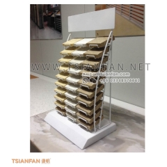 Metal Wire Table Display for Stone Marble Sample Chips