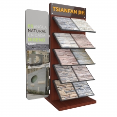 Cultural Stone Display Stand Against The Wall, Display Stand For 10 Cultural Tiles