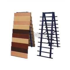 Blue Metal Display Stand For Marble Tile Display