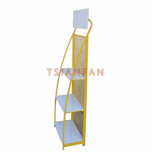 Customized Yellow Metal Oil Display Stand