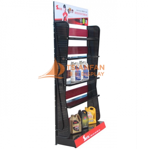 Newest Metal Lubricating Oil Display Stand, Engine Oil Display Stand