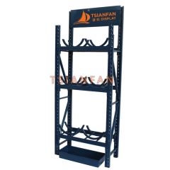 Hot Sale Metal Oil Display Stand With Groove