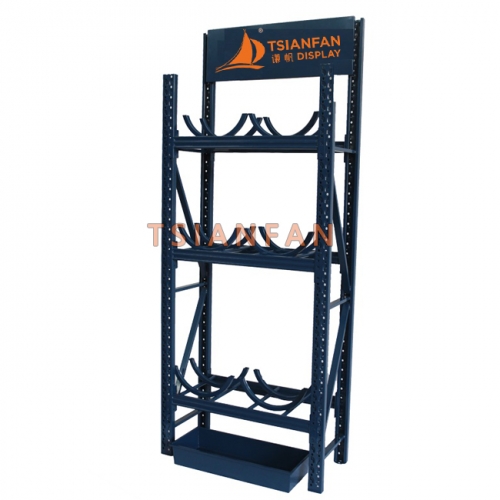 Hot Sale Drum Motor Oil Metal Display Rack