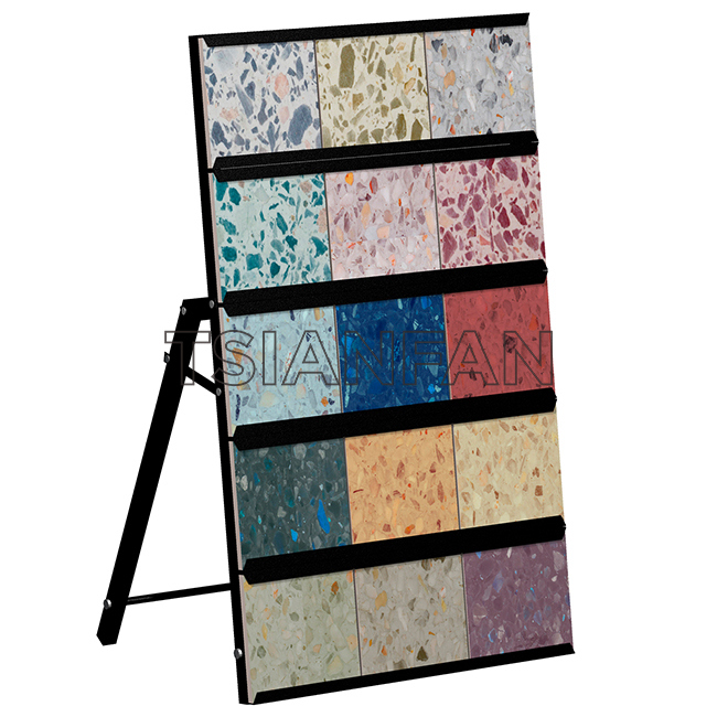 Mosaic Tile, Marble, Tiled Wood Floor Metal Display Stand Wholesale Supply