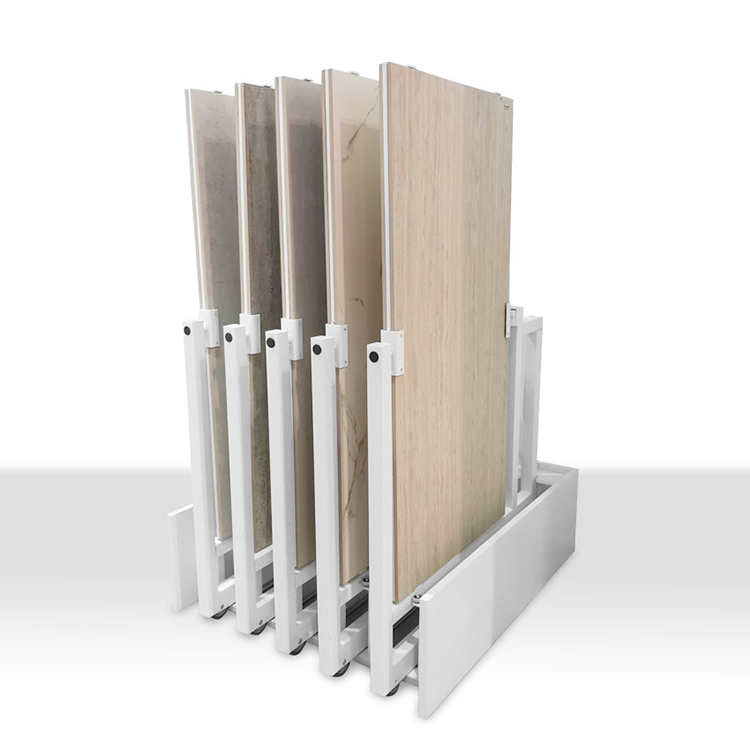 Sliding Rotating Ceramic Tile Metal Display Stand China Manufacturer