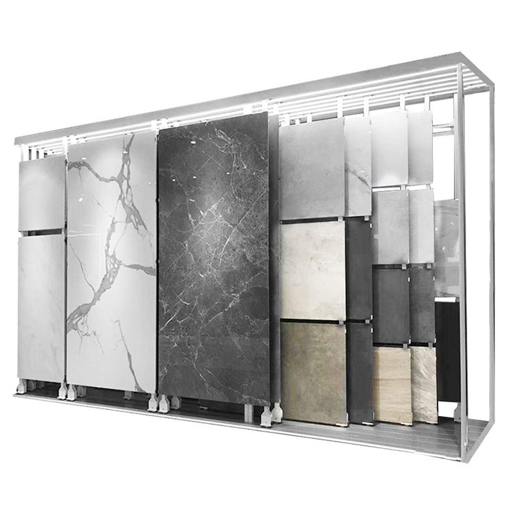 Sliding Tile Showroom Display Stands Wholesale