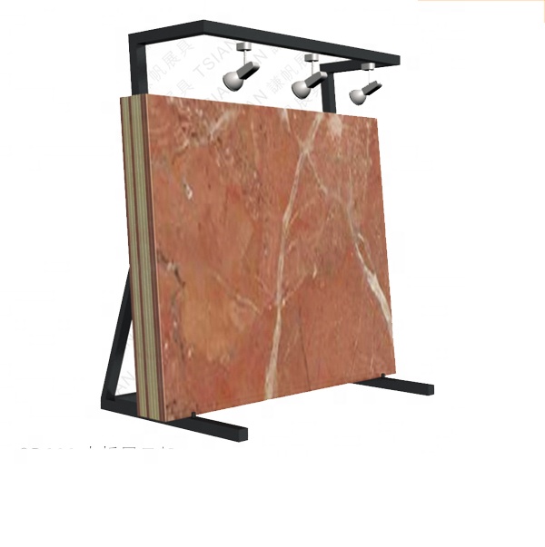 Granite Slab Display Stand With Lighting Customization