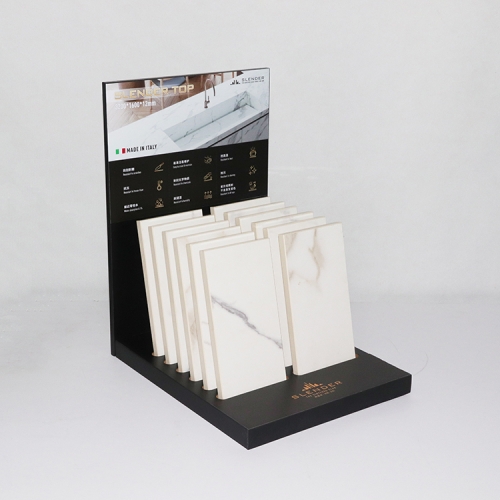 Quartz Stone Table Top Display Rack, Ceramic Tile Table Top Rack