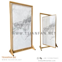 Large Tile Slab Full Size Rotary Display Frame Rack for Porcelain,Granite,Marble and Quartz Stone