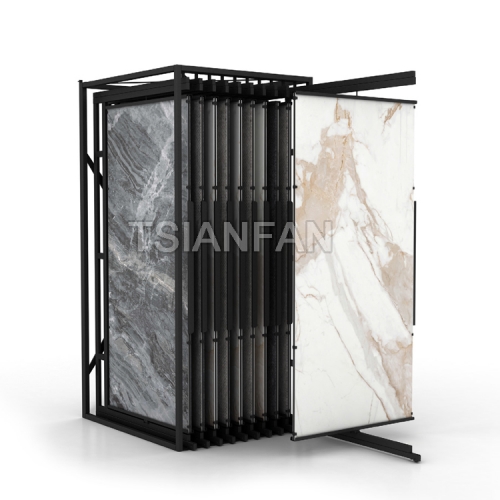 Showroom Sintered Stone Display Rack, Large Slab Ceramic Tile Sliding Display Rack