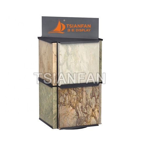 Quartz Stone Countertop Rotating Display Stand