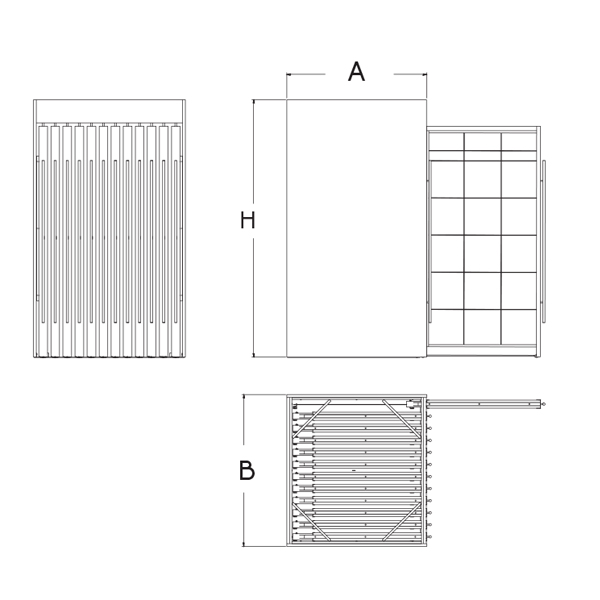 Custom Ceramic Tile Sliding Display Rack