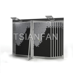 Wing-shaped Ceramic Tile Display Rack