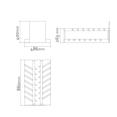 Porcelain Marble Tile Countertop Display Stand