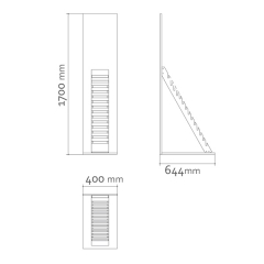 Outdoor Porcelain Tiles Display Rack