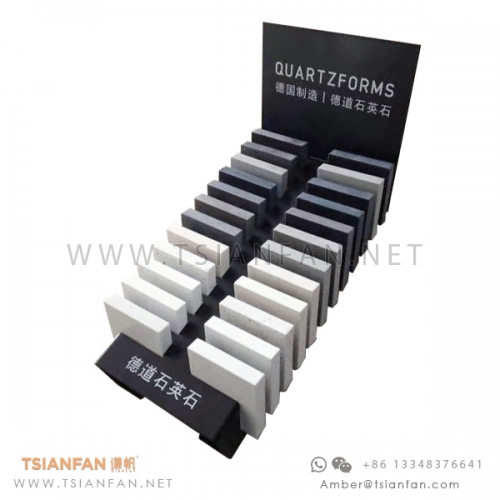 SRT215 Quartz and SINTERED STONE Counter Sample Display Rack for Table