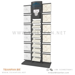 Steel Natural Porcelain Granite and Marble Quartz Stone Display Tower Rack