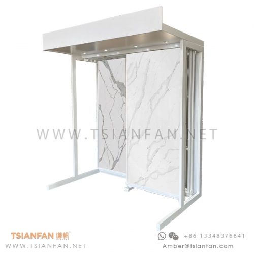 Large Format Tile and Sintered Stone Slab Showroom Display Rack