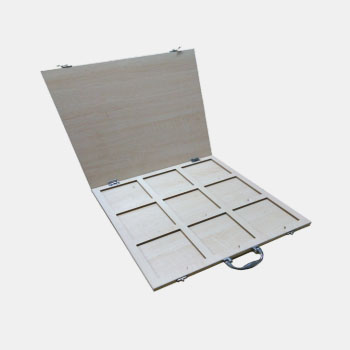 Solid wood Tile Sample Display Box Cheap Online Shopping